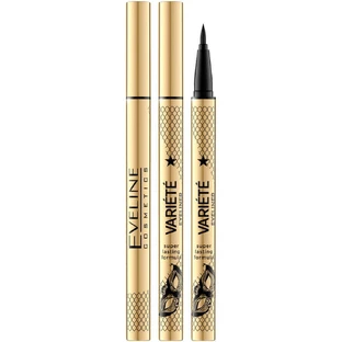 Eveline Cosmetics Variete Eyeliner Водостойкая подводка для глаз ультрачерная, 2 г