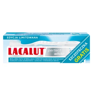 Lacalut Набір для чищення зубів Perfect White, 75 мл + додатковий набір для чищення зубів безкоштовно