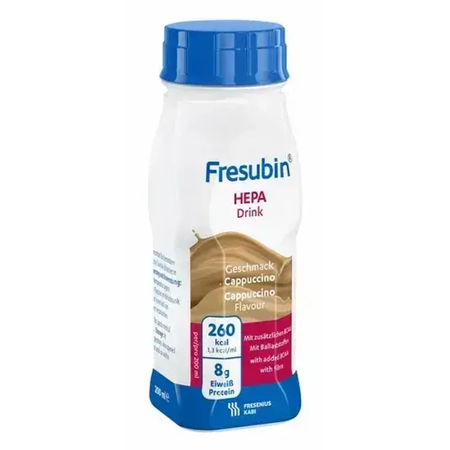 Продукт специального медицинского назначения Fresubin Hepa Drink, со вкусом капучино, 4 x 200 мл: цены и характеристики