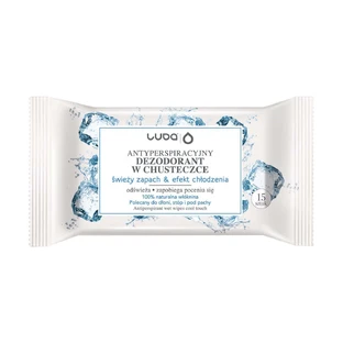 Серветки Luba Antiperspirant Wipes Fresh Scent & Cooling Effect, 15 шт