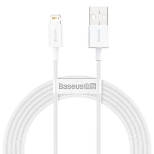 Baseus Superior USB - Lightning cablu 2.4A 2 m alb (CALYS-C02)