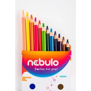 Jumbo Nebulo creioane triunghiulare 12 culori