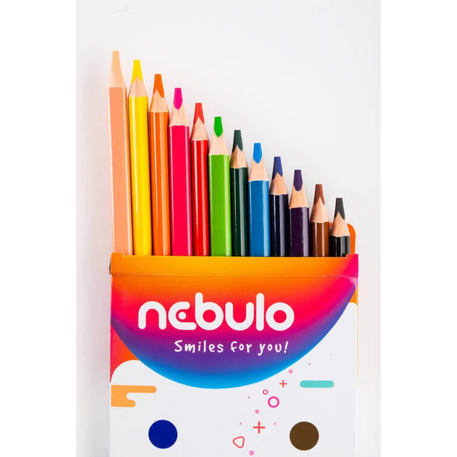 Jumbo Nebulo creioane triunghiulare 12 culori: цены и характеристики
