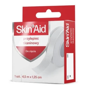 Тканевая клейкая лента Skin Aid 4,5 м x 1,25 см, 1 шт.