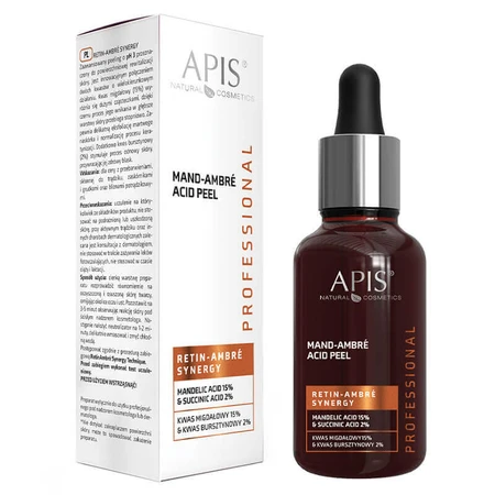 Apis Professional Retin Ambre Synergy, кислотный пилинг, кислота манделиновая 15% + кислота янтарная 2%, 30 мл: цены и характеристики