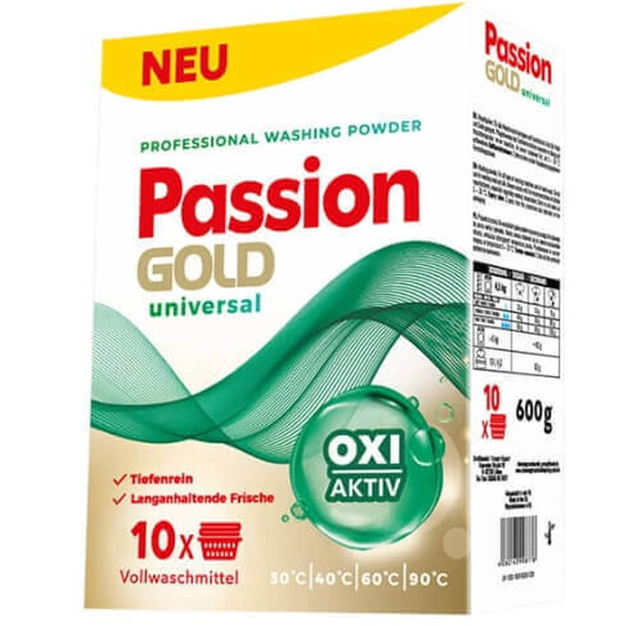 Універсальна пудра Passion Gold, 600г: ціни та характеристики