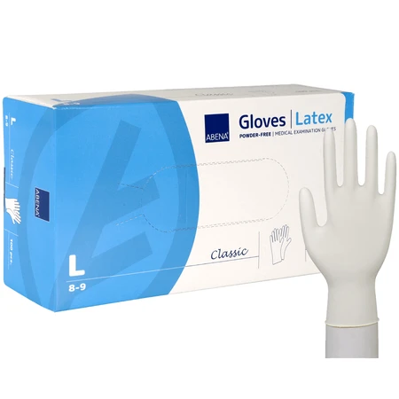 Abena, mănuși din latex, nesterile, fără pudră, mărimea L, 100 bucăți: цены и характеристики