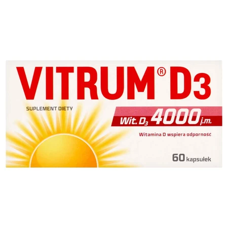 Vitrum D3 Strong, вітамін D 4000 МО, 60 капсул: ціни та характеристики