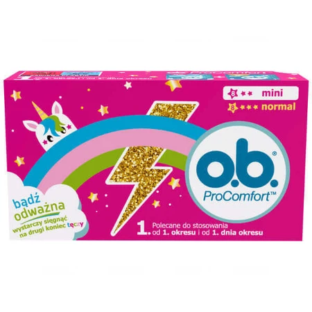 Мини-тампоны OB Teens ProComfort, 8 шт. + обычные тампоны ProComfort, 8 шт.: цены и характеристики
