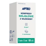 Компрессы ApteoCare нестерильные нетканые 5х5 см 100 шт.