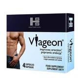 Серия для сексуального здоровья Viageon улучшает эрекцию, 4 капсулы