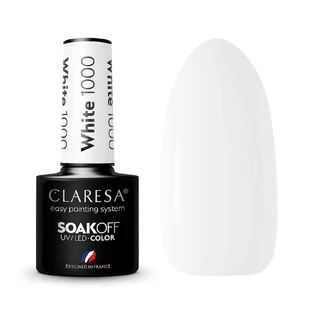 Claresa Soak Off UV/LED Color Hybrid Varnish 1000 alb, 5g