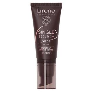 Увлажняющий тональный крем Lirene Single Touch SPF50, оттенок 03 бежевый, 30 мл