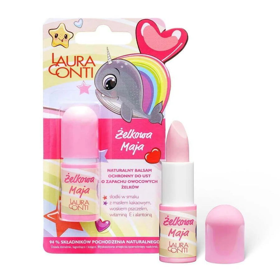 Защитный бальзам для губ Laura Conti Maja Jelly с ароматом фруктового желе, 3,8 г: цены и характеристики