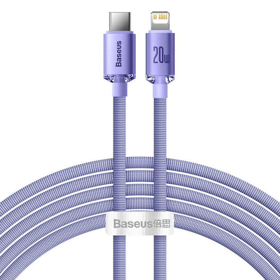 Cablu Baseus CAJY000305 Lightning - USB-C PD 20W 480Mbps 2m - фиолетовый: цены и характеристики