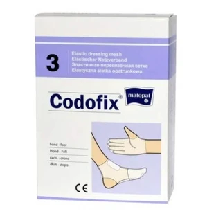 Codofix Еластична сітчаста пов'язка 2,5 - 3,5 см х 10 см для рук, ніг, 1 шт.