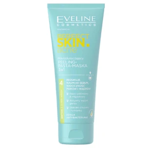 Eveline Cosmetics Perfect Skin Acne Микроотшелушивающий пилинг – паста – маска 3 в 1, 75 мл