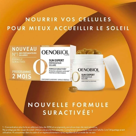 Oenobiol Sun Expert Препарат для засмаги 2х30 капсул: ціни та характеристики