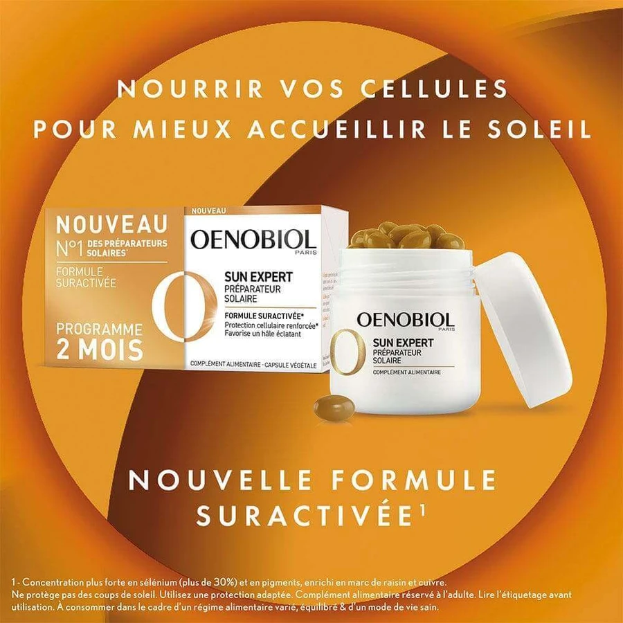 Oenobiol Sun Expert Препарат для засмаги 2х30 капсул: ціни та характеристики