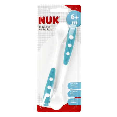 NUK Easy, lingură de hrănire, albastră, de la 6 luni, 2 bucăți: ціни та характеристики