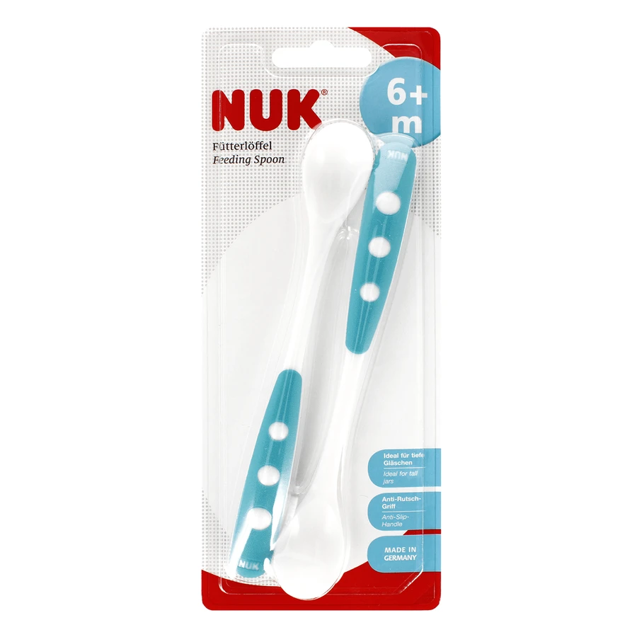 NUK Easy, lingură de hrănire, albastră, de la 6 luni, 2 bucăți: ціни та характеристики