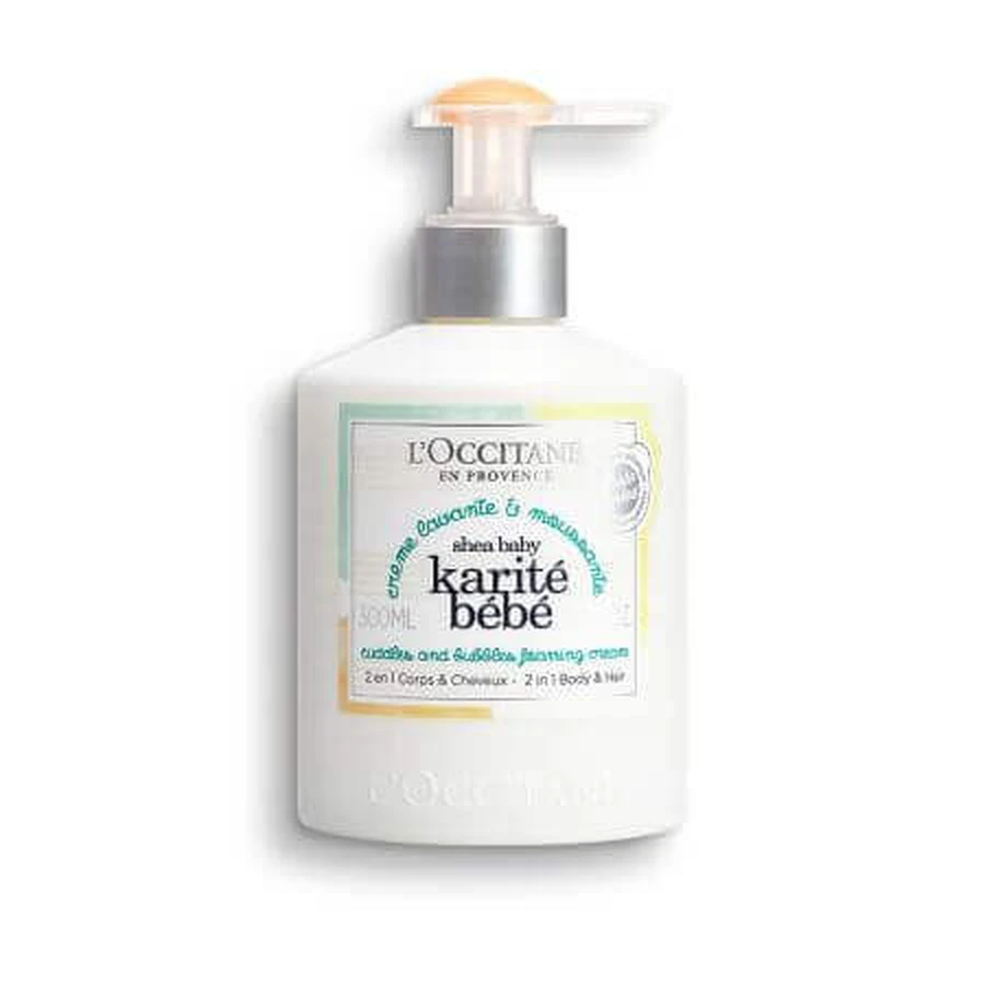 Очищувальний крем для немовлят Shea Baby, що піниться, 300 мл, L'Occitane, L'Occitane: ціни та характеристики
