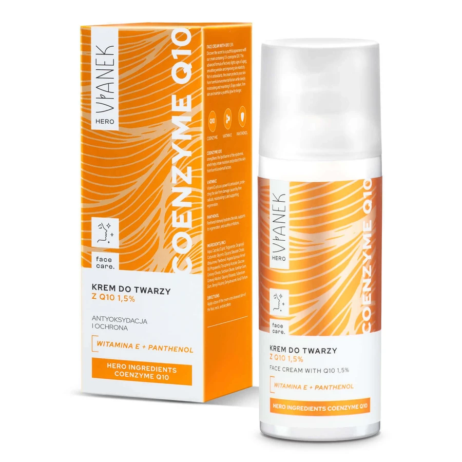 Крем для лица Vianek Hero Coenzyme Q10 с Q10 1,5%, 50 мл: цены и характеристики