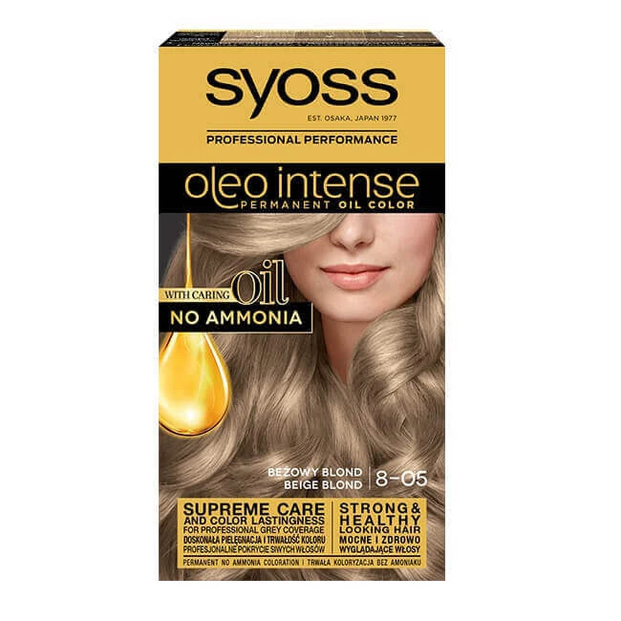 Краска для волос Syoss Oleo Intense, бежевый блонд 8-05: цены и характеристики