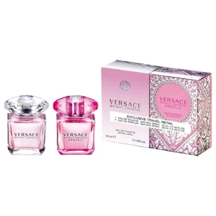 Versace Exclusive Travel Retail Set Bright Crystal Eau de Toilette, 30 мл + Bright Crystal Absolu Eau de Parfum, 30 мл