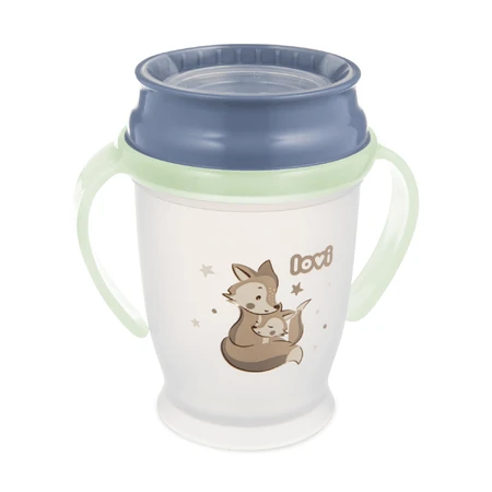 Lovi, cană 360° cu mânere, Night & Day Fox, de la 9 luni, 250 мл: цены и характеристики