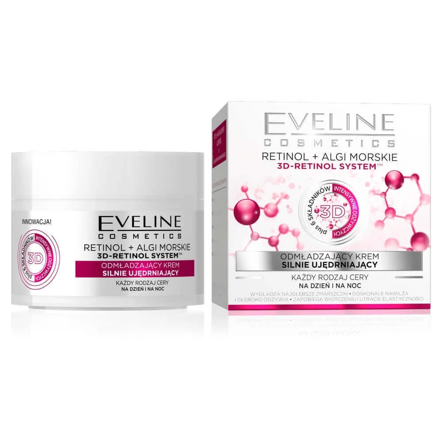 Омолаживающий укрепляющий крем Eveline Cosmetics Retinol + Sea Algae, 50 мл: цены и характеристики