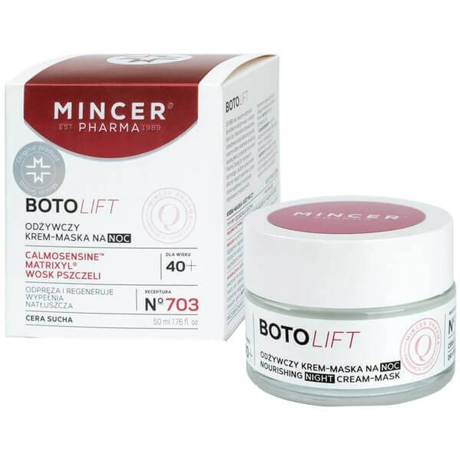 Нічна крем-маска Mincer Pharma Botolift поживна № 703, 50 мл: ціни та характеристики