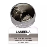 Гідрогелеві патчі під очі Lanbena Gold Black Pearl з чорним перламутром, 60 шт