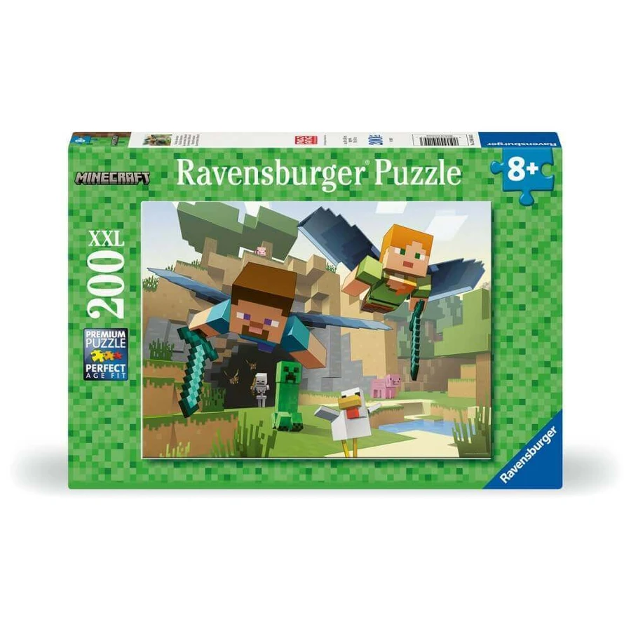 Пазл Приключения Minecraft, 8 лет+, 200 деталей, Ravensburger: цены и характеристики