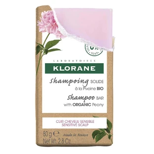 Твердый шампунь Klorane с органическим пионом, 80 г