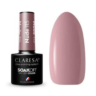 Лак для нігтів Claresa Soak Off UV/LED Nude Hybrid Nail Polish 115, 5 г
