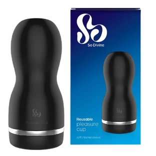 Багаторазовий мастурбатор So Divine Pleasure Cup Black