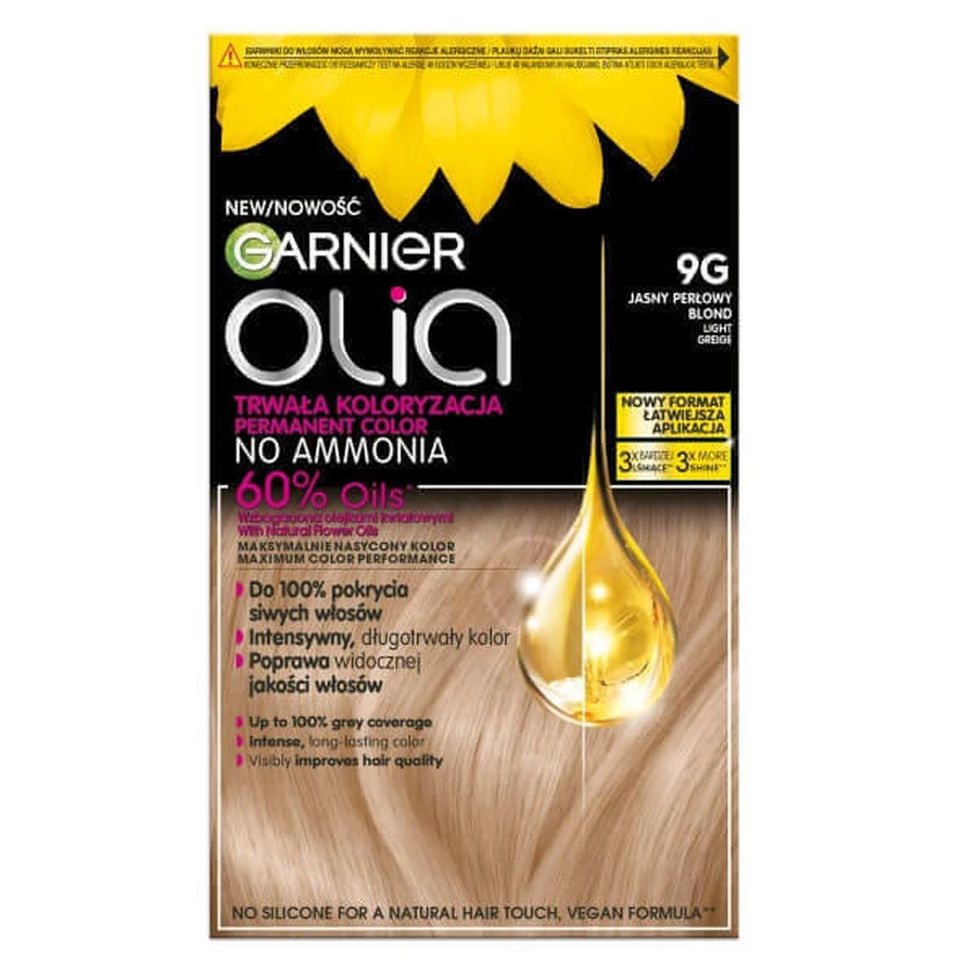 Фарба для волосся Garnier Olia 9г світлий перловий блондин: ціни та характеристики