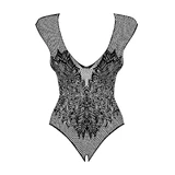 Боді Obsessive B112 Teddy Predatory Black XL/XXL
