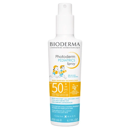 Дитячий сонцезахисний спрей Bioderma Photoderm Pediatrics Spray SPF 50+, 200 мл: ціни та характеристики