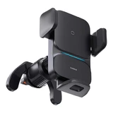 Автомобильный держатель телефона Baseus Wisdom Inductive Charger для решетки радиатора, черный (CGZX000001)