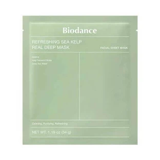Освежающая маска с морскими водорослями Sea Kelp Real Deep Mask, 34 г, Biodance