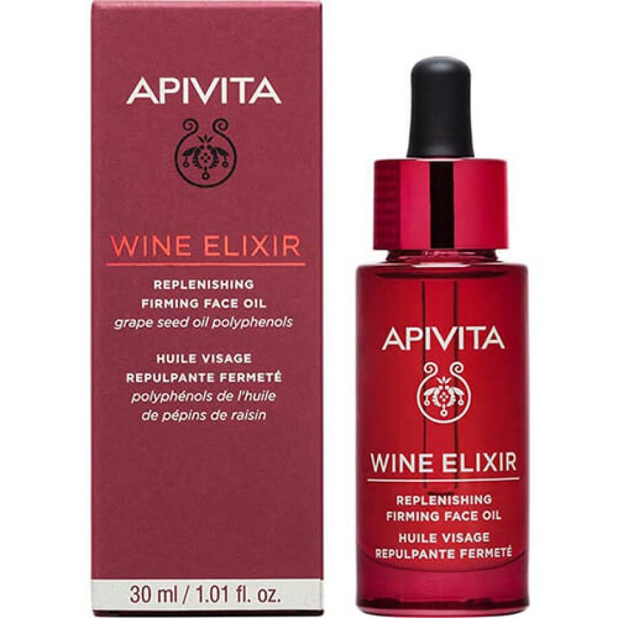 Масло Apivita Wine Elixir восстанавливающее против морщин, 30 мл: цены и характеристики