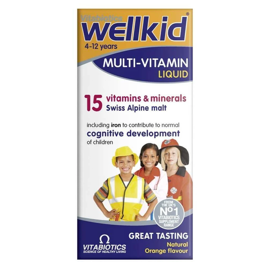 Vitabiotics Wellkid Мультивитаминный личид, 150 мл: цены и характеристики
