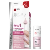Eveline Cosmetics Therapy Professional Balm de unghii concentrate 6in1 roz, 5ml