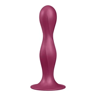 Дилдо Satisfyer Double Ball-R с шариками гейши, красный, 1 шт.
