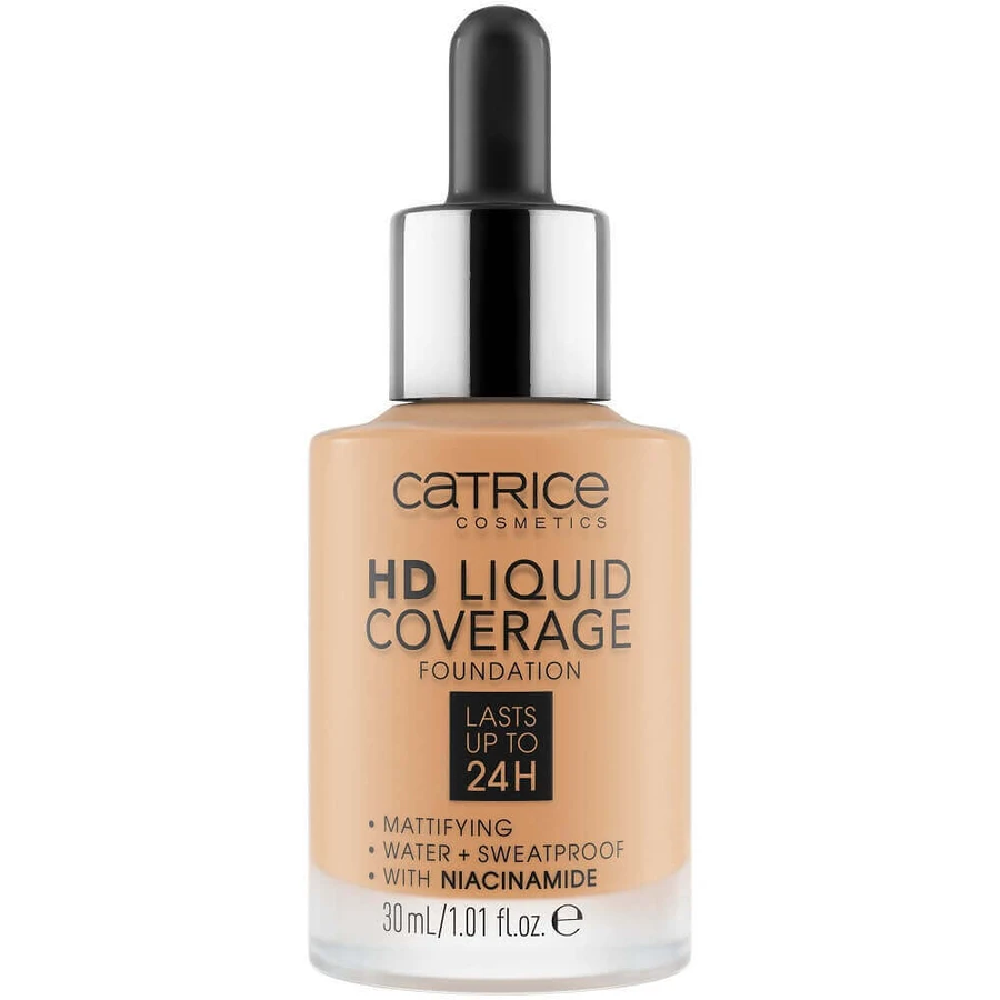 Catrice HD Liquid Coverage Foundation 24H Mattifying Face Foundation 034 Medium Beige, 30 мл: ціни та характеристики