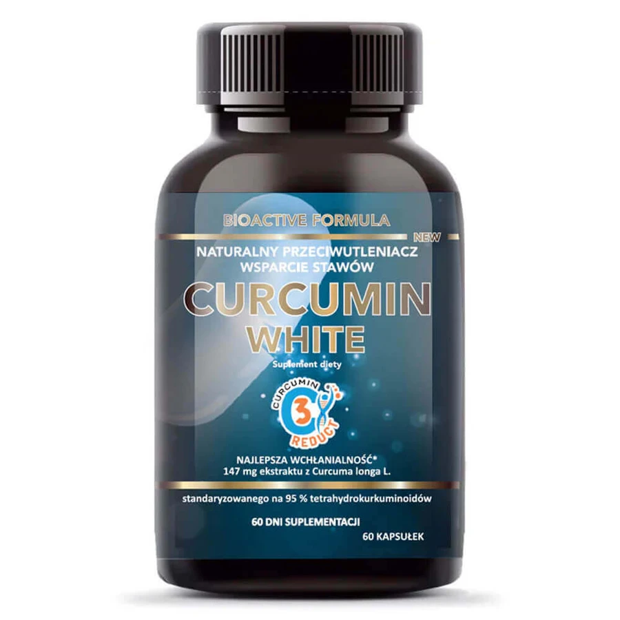 Intenson Curcumin Білий екстракт кореневища куркуми + інулін цикорію, 60 капсул: ціни та характеристики