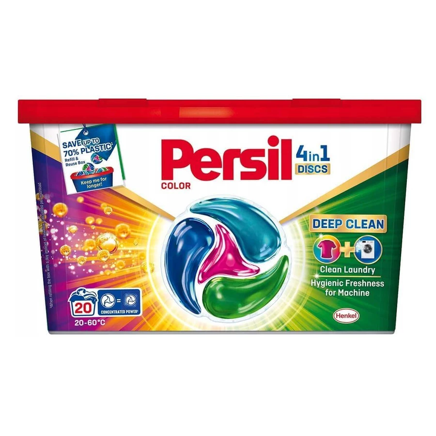 Капсулы для стирки белья Persil Discs Color 4-в-1, 20 шт.: цены и характеристики