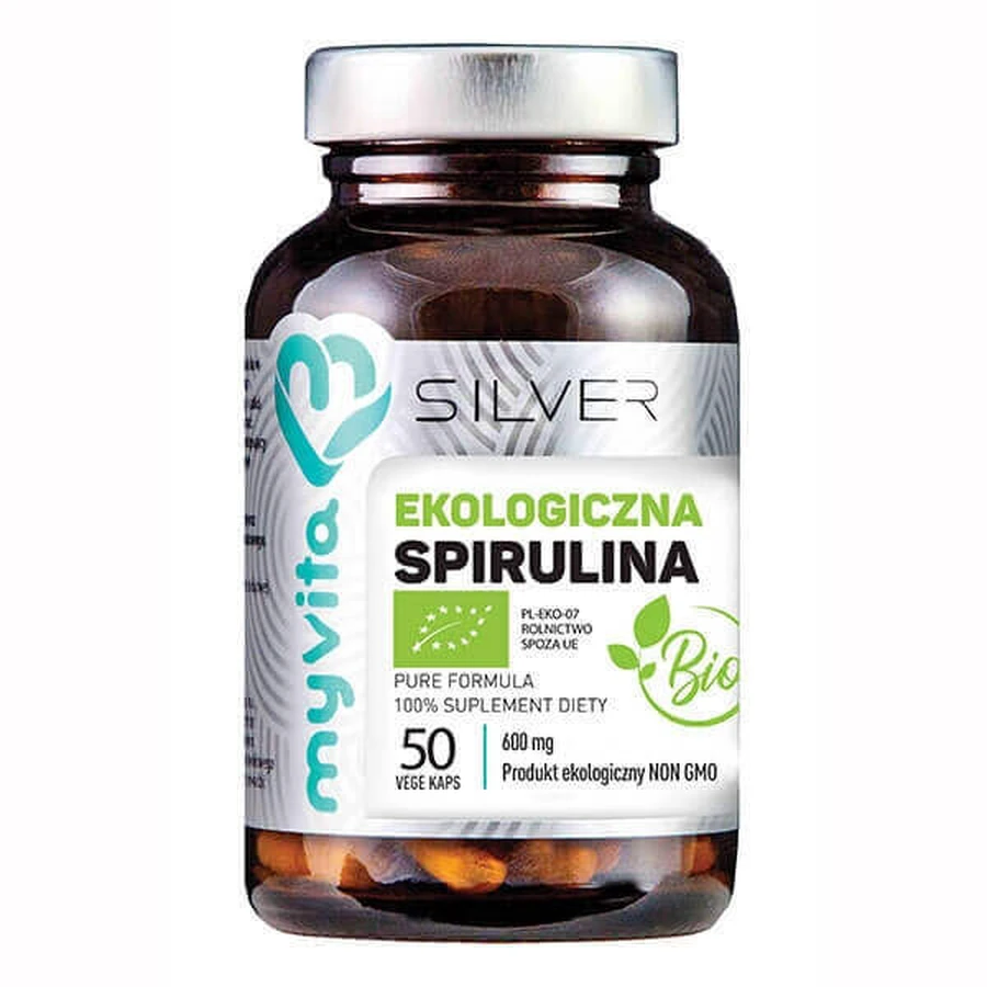 MyVita Silver Spirulina BIO 50 капсул: ціни та характеристики